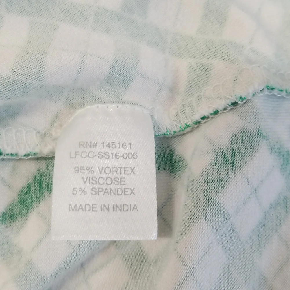 Charming Charlie's Green and White printed Dress - Picture 6 of 7